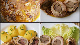 Vepřové závitky s játry nebo s uzeným bůčkem