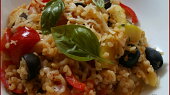 Bulgur s olivami po středomořsku