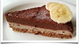 Čoko-banánový dortík (raw)