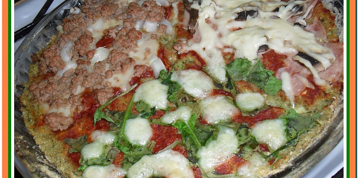Cuketová „pizza“ tří chutí a vůní
