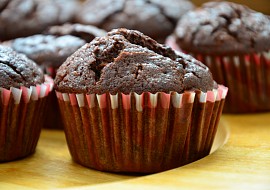 Cuketové muffiny s kakaem
