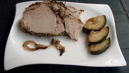 Dlouho pečená plec na tymiánu