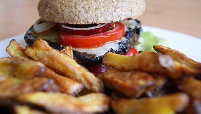 Domácí portobello burgery