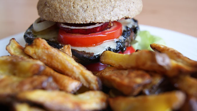 Domácí portobello burgery