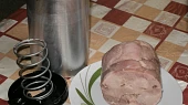 Domácí šunka z vepřového plecka, šunkovar + šunka