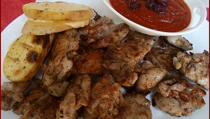 Grilované kuřecí medailonky po lesnicku