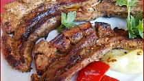 Hřebínky v citronové marinádě, s citronovo-mátovým dresinkem