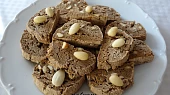Italské kaštanové sušenky (biscotti) bez lepku, mléka a vajec