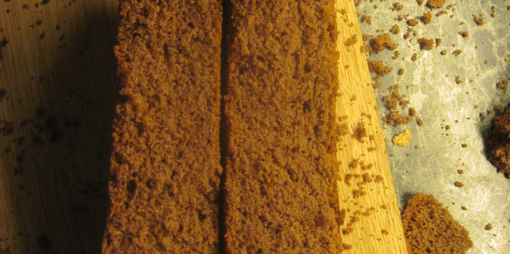 Jak se dělá koráb - sladký dort (pohled zhora)