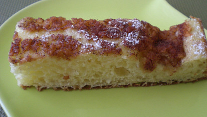 Krabičkový koláč, řez