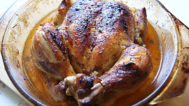 Kuře pečené na jalovčinkách