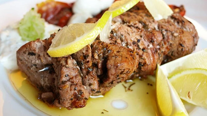 Kuřecí souvlaki