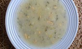 Kyšková polévka s koprem, vajíčky a brambory