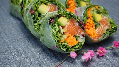 Letní závitky – "sushi"