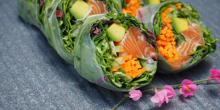 Letní závitky – "sushi"