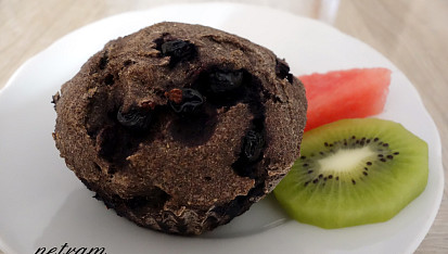 Makové muffiny s borůvkami bez lepku, mléka a vajec