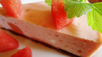 Melounový cheesecake