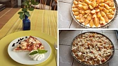 Nekynutý koláč z droždí s tvarohovo-jablečnou náplní