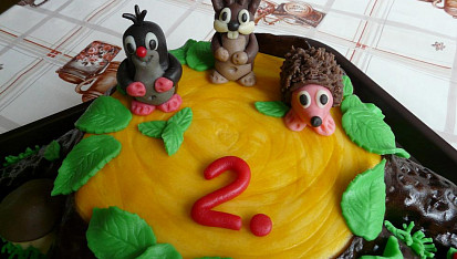 Pařez s krtečkem