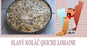 Quiche-slaný koláč se zakysanou smetanou