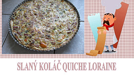 Quiche-slaný koláč se zakysanou smetanou