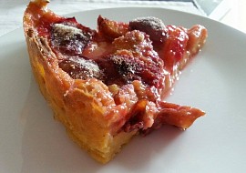 Šťavnatý švestkový koláč z jablíčkového těsta (Vyhovuje dietě dělená strava podle LK)