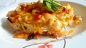 Šunkofleky se zeleninou a houbami