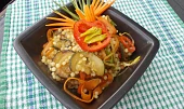 Tarhoňa se zeleninou a tofu
