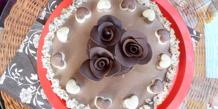 "Vydejte se do čokoládového ráje" Čokoládový dort s panna cottou