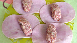 Zapečené šunkové rolky
