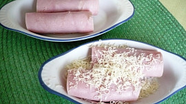 Zapečené šunkové rolky