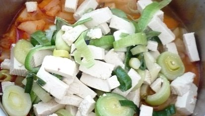 Zeleninová polévka s tofu