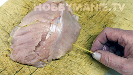 Balíčky z krůtích prsou s olomouckým překvápkem