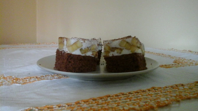 Banánový zákusek s mascarpone