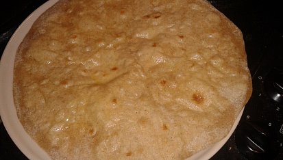 Chapati/Roti autenticke videorecept, Hotová chapati
