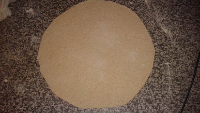 Chapati/Roti autenticke videorecept, Vyválená placka