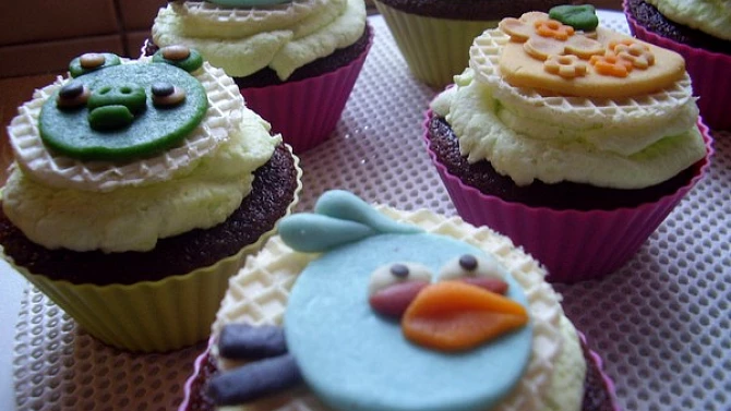 Cupcakes mandlovo kakaové