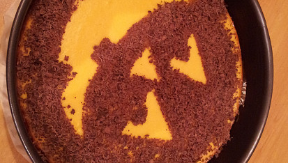 Halloweenský dýňový koláč