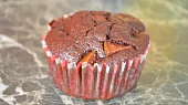 Kakaové muffiny s hruškami