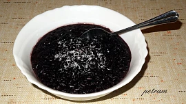 Kaše z černé rýže s kokosovým mlékem
