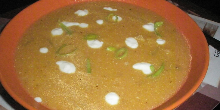 Krémová polévka z brambor, cukety a mrkve
