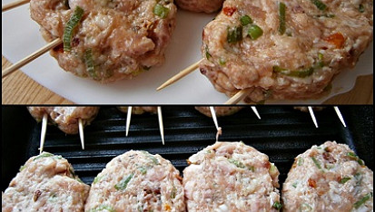 Masové šišky na grilu