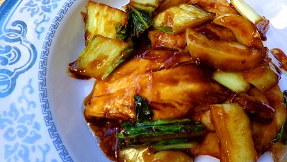 Mořská štika s čínským zelím Pak choi