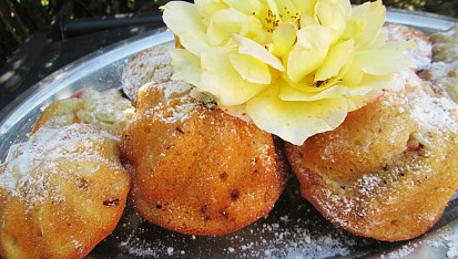 Muffiny s čokoládou a broskvemi, Muffiny hotové