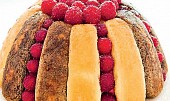 Nepečené dorty:  Malakoff, originální recept na dezert z 19. století, Další z variant, tentokrát s malinami