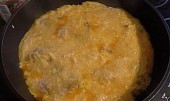 "Pipi" kousky v nadýchané sýrové omeletě
