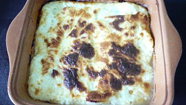 Pór zapečený s brynzou