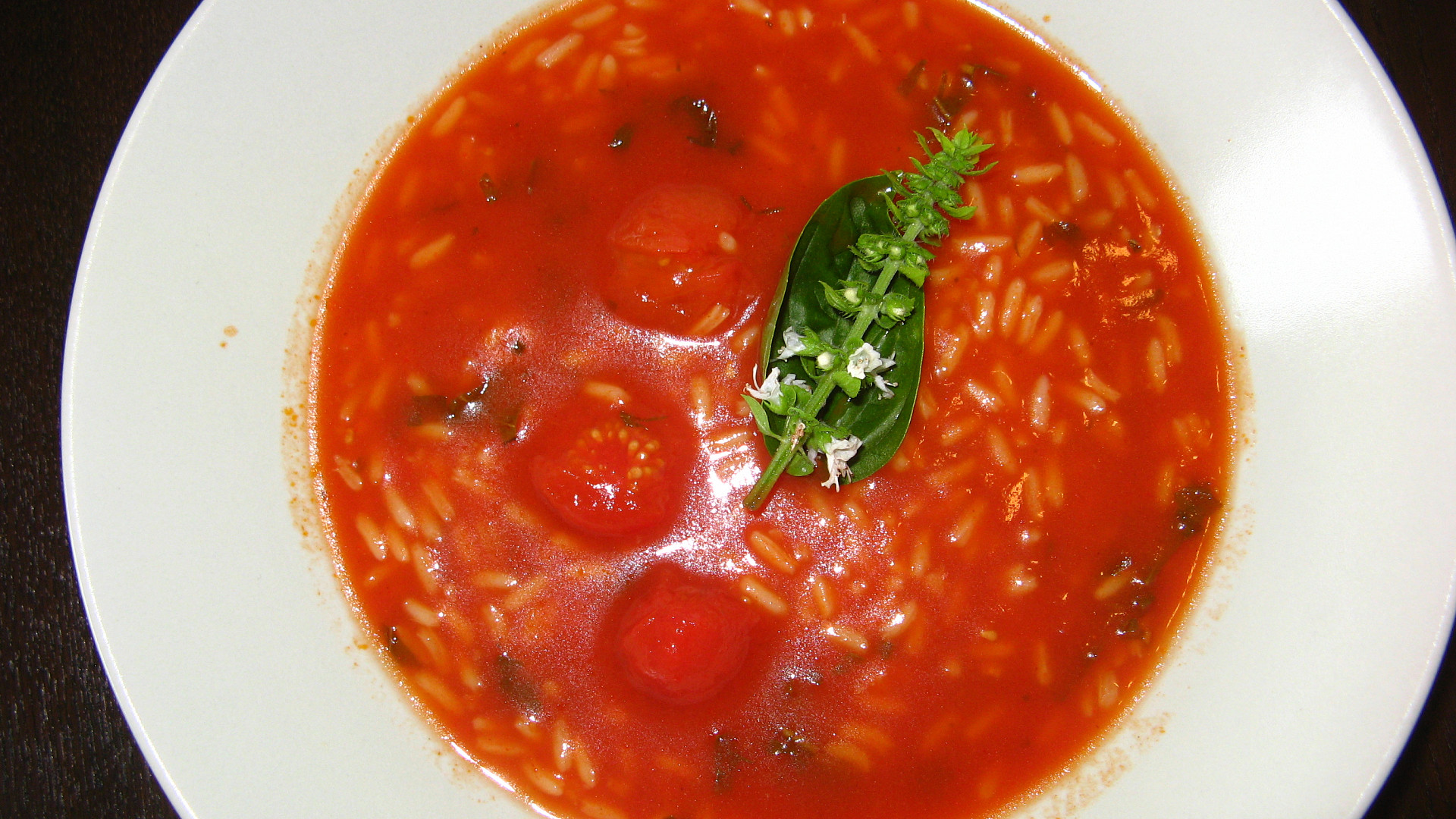 Rajská polévka - bez cukru, přesto šmakózní