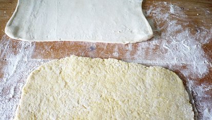 Rohlíčky z bramborového plundrového těsta
