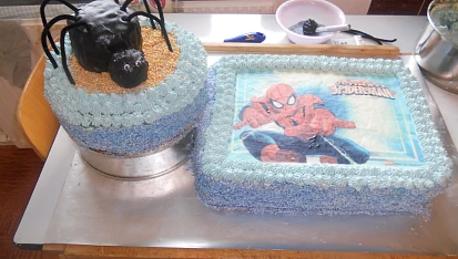 Spiderman-pavoučí dort